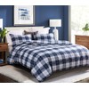 SLEEPBELLA Cotton Queen Size Comforter, 600 Thread Count Cotton Navy
