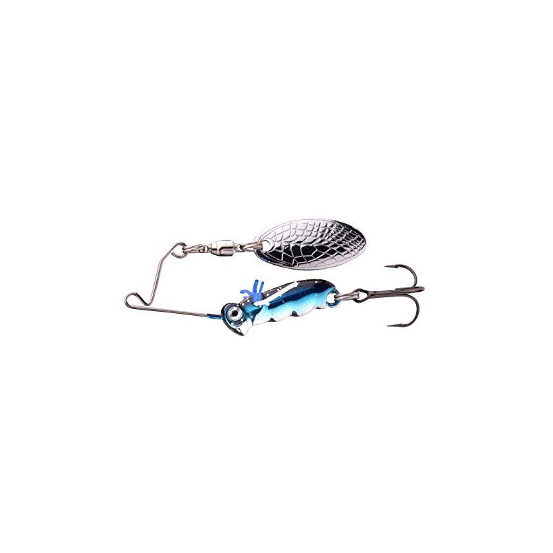 Predator Micro Spinner Bait Larva 4 cm 7 g Chrome
