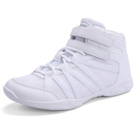 BAXINIER Zapatos de Animadora Blancos para niñas, Ligeros, para competición de animación, para Entrenamiento, Danza, Tenis