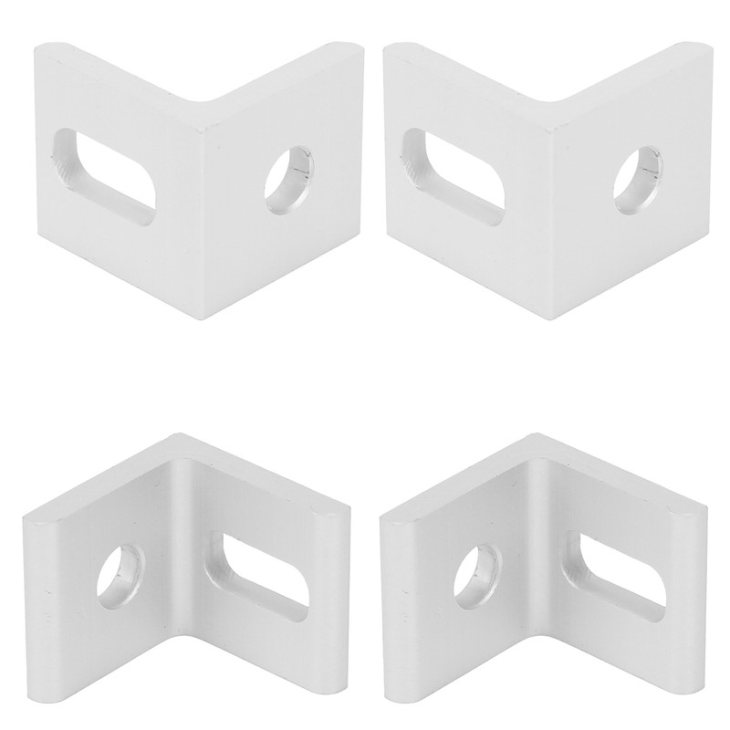 10Pcs Right Angle Corner Bracket 90° Aluminum L Shaped Fixed