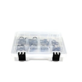 Oetiker Clamp Assortment Case, Oetiker Stepless® Ear Clamps, Single Ear Hose Clamps (50 Pack (1/4"- 5/8"), Without Pincers)