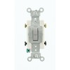 Leviton 20 Amp, 120/277 Volt, Toggle Double-Pole AC Quiet Switch,