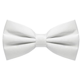 RBOCOTT White Pre-tied Bow Tie Adjustable Bowtie for Men(26)