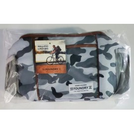 The Foundry Camo Insulated Lunch Bag New w Tags Gray Camouflage Lunch Bag