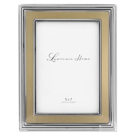 Lawrence Frames Verona Collection 5 x 7-Inch Metal Gold Picture Frame (840257)