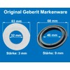 Geberit cistern seal set: jack bell seal and bass seal,