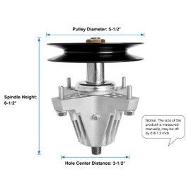 Replacement 918-06978 Spindle Assembly for 54'' Deck, 618-06978 Lawn Mower Spindle Compatible with MTD Troy Bilt Cub Cad et RZT-L54 XT1 XT2, Craftsman G8400 T8400 Mower Deck Spindle