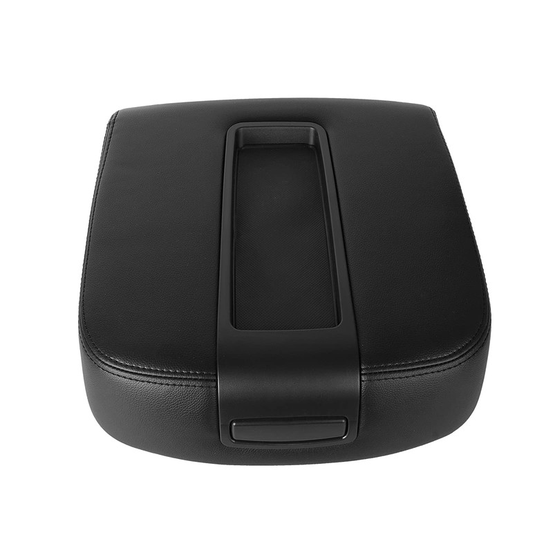 LCWRGS Center Console Lid Black Armrest Cover Replacement for 2007-2014