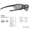 Leupold Tracer Performance Eyewear with Black Frames and Shadow Gray