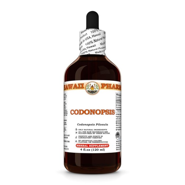 Codonopsis (Codonopsis Pilosula) Dry Root Tincture, Made in Hawaii, Organic