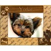 Yorkie Laser Engraved Wood Picture Frame (5 x 7)