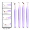M LASH Tweezers for Eyelash Extensions (Set of 4) -