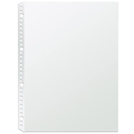 Plus Pocket Refill, A4, 1 Pocket, 100 Pieces, 2 Holes, 4 Holes, 30 Holes, 87-700 Clear