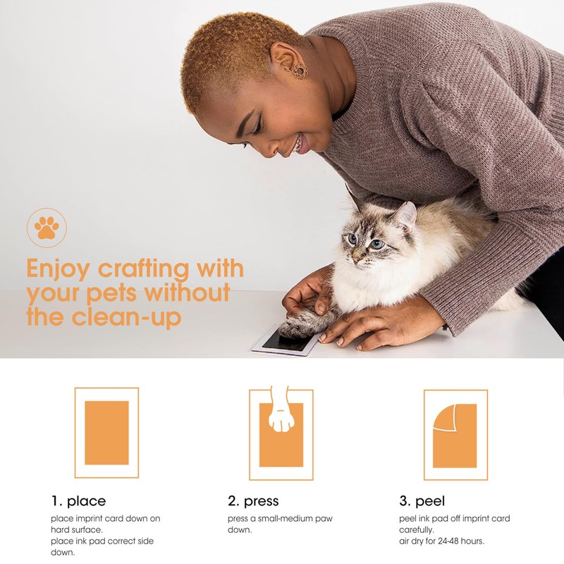 Pearhead Paw Print Clean Touch Ink Pad Kit for Dogs