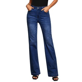 GRAPENT Womens Tall High Waisted Trendy Womens Clothes Colored Jeans High Waist Pants SkyBlue Size XL 16 18