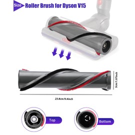 V15 Roller Brush Replacements Parts Compatible with Dyson V15 Detect Cordless Vacuum, V15 High Torque Brush Replacement Accessories, Absolute Spiral Brush attachments for Clean Carpet,Hair Dust