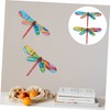 ABOOFAN 2sets Dragonfly Ornaments Iron Craft Home Decor Wall Decor