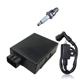 Ignition Module& Ignition Coil& Spark Plug Replace Part No. 21119-1517 Fits for Kawasaki Prairie 300 KVF300-B 1999-2003