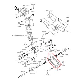 Kawasaki GENUINE KAWASAKI KX250F KX250 REAR SHOCK LINKAGE CONNECTING TIE ROD LINK 2017-20