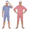 Bathing costume, red/white (Medium)