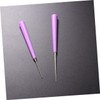 TEHAUX 6pcs Bead Hole Reamer Violet Bead Expander Tools for