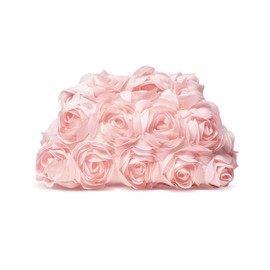 HuiYStar Evening Bag for Women, Evening Bags with 3D Flowers, Floral Bridal Clutch Bag, pink