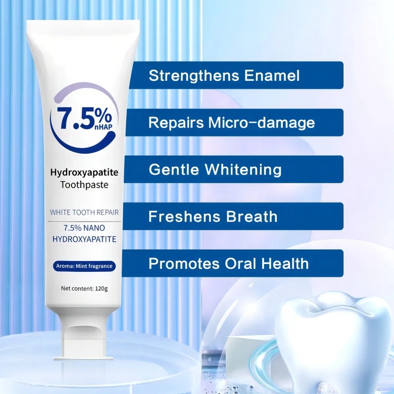 Tres Piezas Dentífrico Blanqueador Sp-6, Sp-8, 7,5% Sin Flúo,Previene las