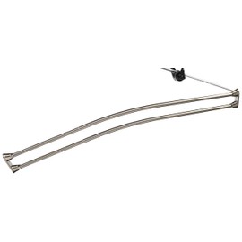 Kingston Brass Edenscape CCD2178 Adjustable (60"-72") Double Curved Stainless Steel Shower Curtain Rod, Satin Nickel