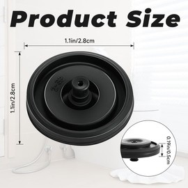 Toilet Fill Valve Seal Replacement Part Compatible with Kohler 83143, Toilet Tank Part Diaphragm Compatible with Fluidmaster 242, 400, 747 Models Toilet Fill Valve, Pack of 5