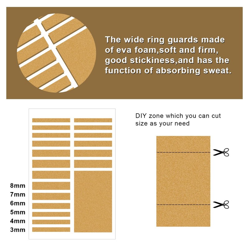 46pcs Ring Size Adjuster, Invisible Ring Sizers for Loose Rings