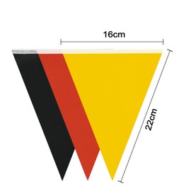20M Yellow Black Red Bunting Banner Party Decorations 52 Pieces Waterproof Bunting Banner for Indoor Outdoor Birthday Wedding Party Baby Shower Garden Home Decoration