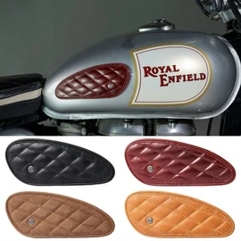 Trip Machine TANK PADS MINI LEATHER DIAMOND Bike Tank Pad Leather Mini Diamond - Cherry Red