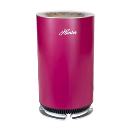 Hunter HP125 AirX Ultra Quiet EcoSilver True HEPA Digital Air Purifier for Small Rooms, Cleans 451 sq ft per hour, Removes Odors, Allergens, Smoke, Dust, Mold, VOCs, Merlot