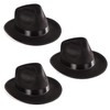 Funny Party Hats Black Fedora Gangster Hat Costume Accessory -