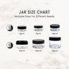 (Quantity: 25 Pieces) Beauticom 5G/5ML Round Clear Jars with Screw
