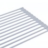 Over Sink Dish Rack Foldable Design Rustproof Nonslip Strong Metal