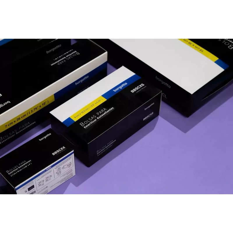 Borgatta Bolsa Para Esterilizar Autosellable De 9x16.5 Cm C/100 Pzs