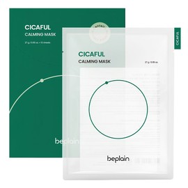 Be Plain B.Plain Cicaful Calming Mask 27g, Pack of 10, 1 pack / 비플레인 시카풀 카밍 마스크 27g, 10개입, 1개