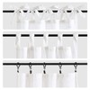 Vangao Net Curtains White Modern Kitchen Linen Look Bistro Curtain