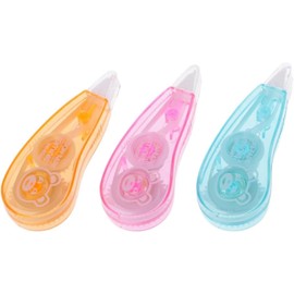 GANPUB 1 Pcs Premium White Correction TapesTearResistant Clear Easy Office Supply Stationery Correction Tape Correction Tape School Office Erasers and Correction Products(Pink，Blue，Orange)