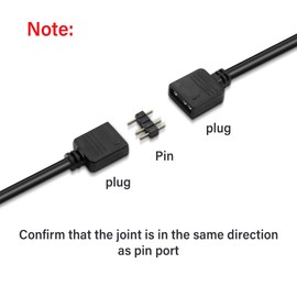GINTOOYUN 2 PCS ARGB Splitter Cable 5V 3 Pin Addressable RGB Splitter Cable 3-Pin to SM 3Pin Female Adapter Cable for PC Led Strip,5V ARGB Fan,Computer Chassis(11.8Inch)(Style 2)