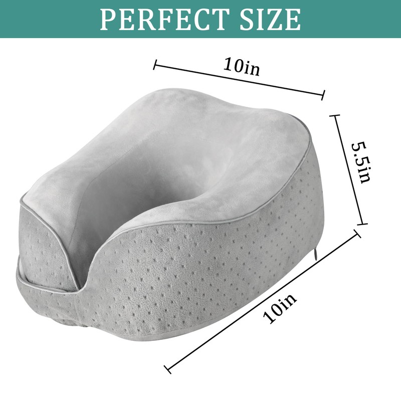 Gosider Travel Pillow Breathable Airplane Neck Pillow Memory Foam Neck