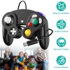 Wired Black for Wii Gamepad Shock Game Controller Compatible with