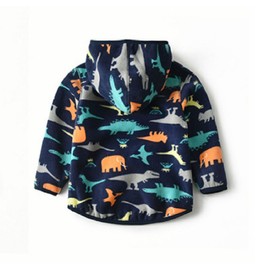 LeeXiang Toddler Boys Full Zip Dinosaur Hoodies Comfortable Sweatshirt (Blue Dinosaurs, 2-3T)