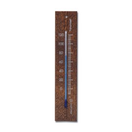 Hokco Analog Wall Thermometer Fahrenheit Scale Beech Wood 7.9 inch in 5 Finishes - Walnut