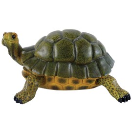 Turtle M Green Statue by Michael Carr Designs - Outdoor Turtle Figurine for gardens, patios and lawns (507014B)
