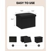 B FSOBEIIALEO Folding Storage Ottoman Cube Linen Ottomans for Living