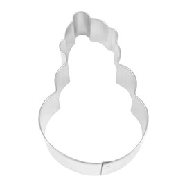R&M Snowman With Pom Pom Hat 4" Stainless Steel Cookie Cutter