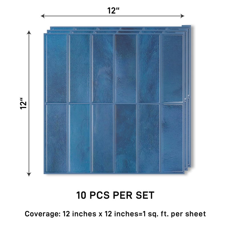 VaryPaper Sea Blue Peel and Stick Backsplash for Kitchen 10