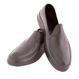 Tingley Men's Moccasin Stretch Overshoe,Black,S(7-8.5 US Men's)